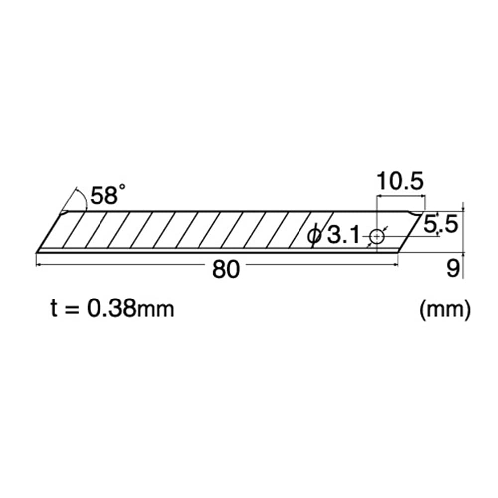 9mm Stainless Steel Snap-Off Blades 5-Blade Pack R943