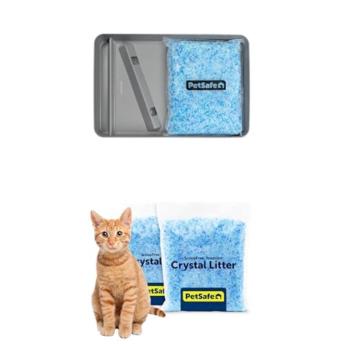 Stainless Steel Reusable Cat Litter Tray with Crystal Litter Z13675