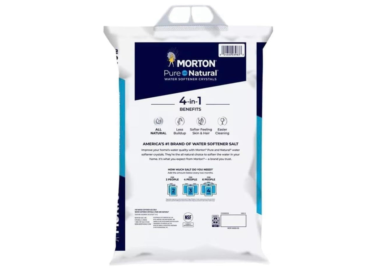 Pure and Natural Water Softener Crystals 40 lb 6 Packs J57866