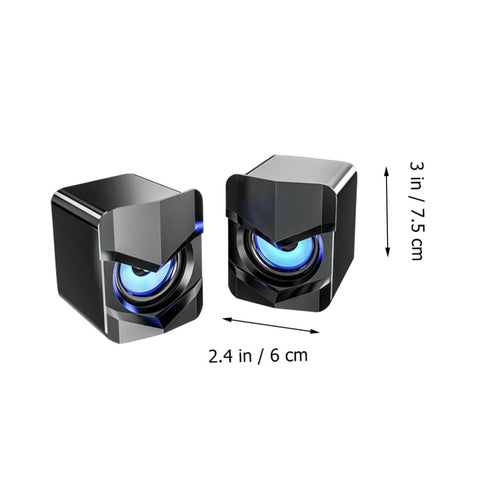 2 Pack USB Computer Speakers O3038
