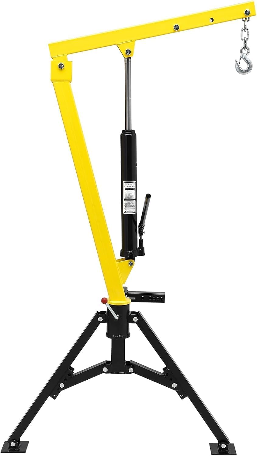 Hydraulic Pickup Crane, 1000 Lbs Lifting Capacity, 360° Swivel U24516