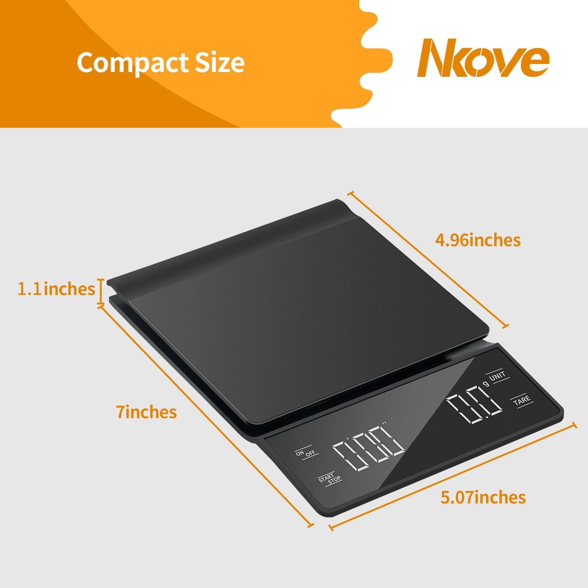 0.1g High Precision Coffee Scale with Timer O18445