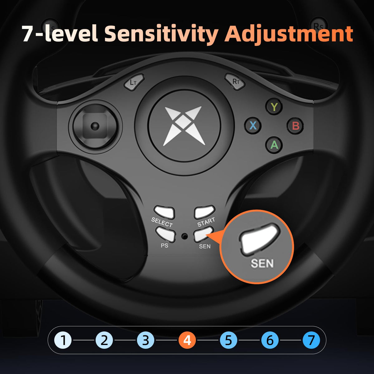 Gaming Steering Wheel with Pedals Y874158