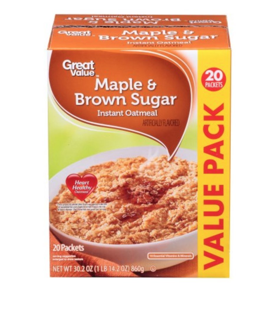 Brown Sugar Instant Oatmeal Value Pack M96557