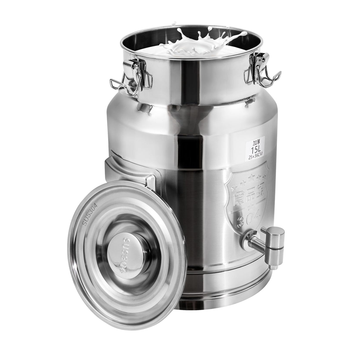 15L Stainless Steel Milk Can with Faucet Z75272