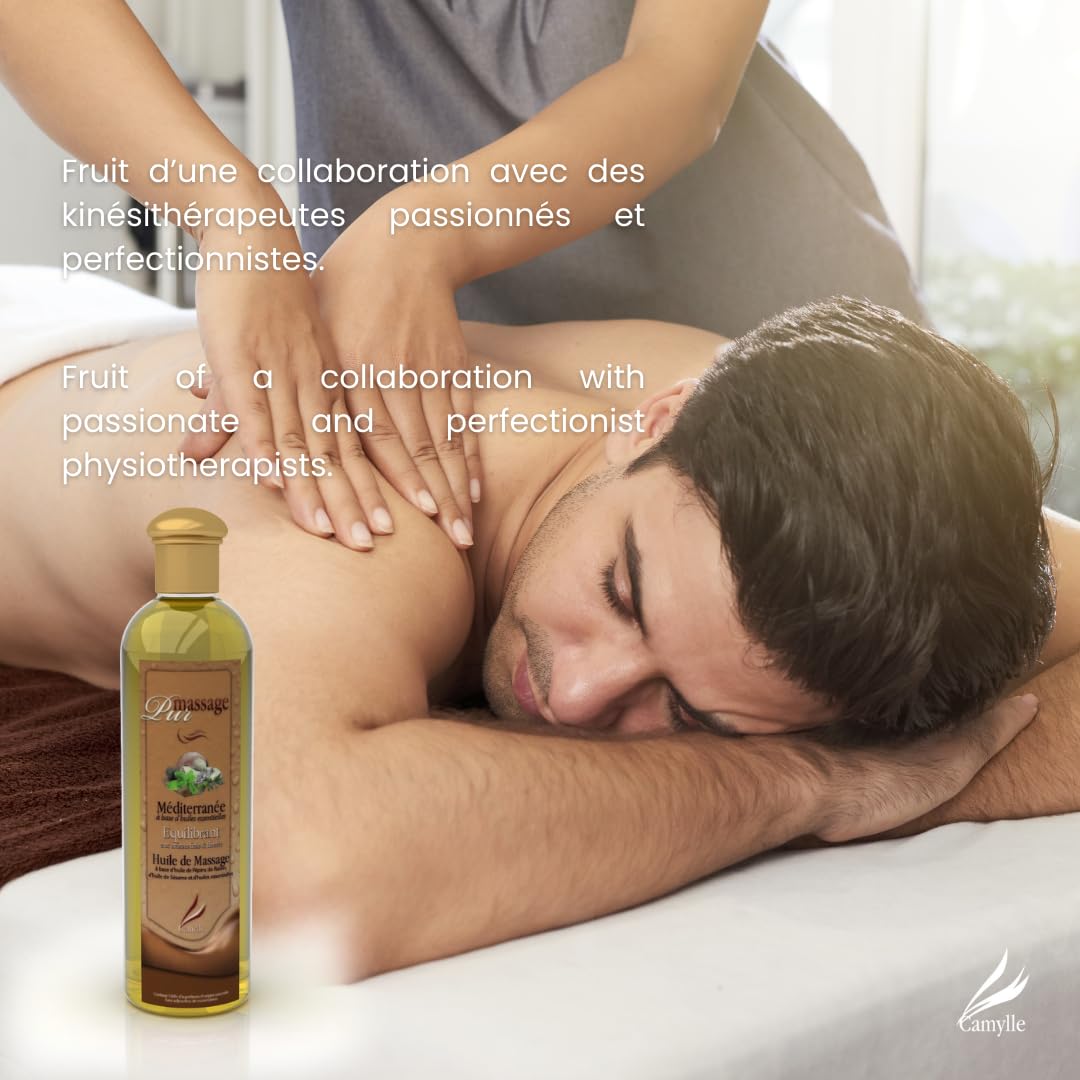 Massage Oil Set of 4 with Cotton Bag K698644