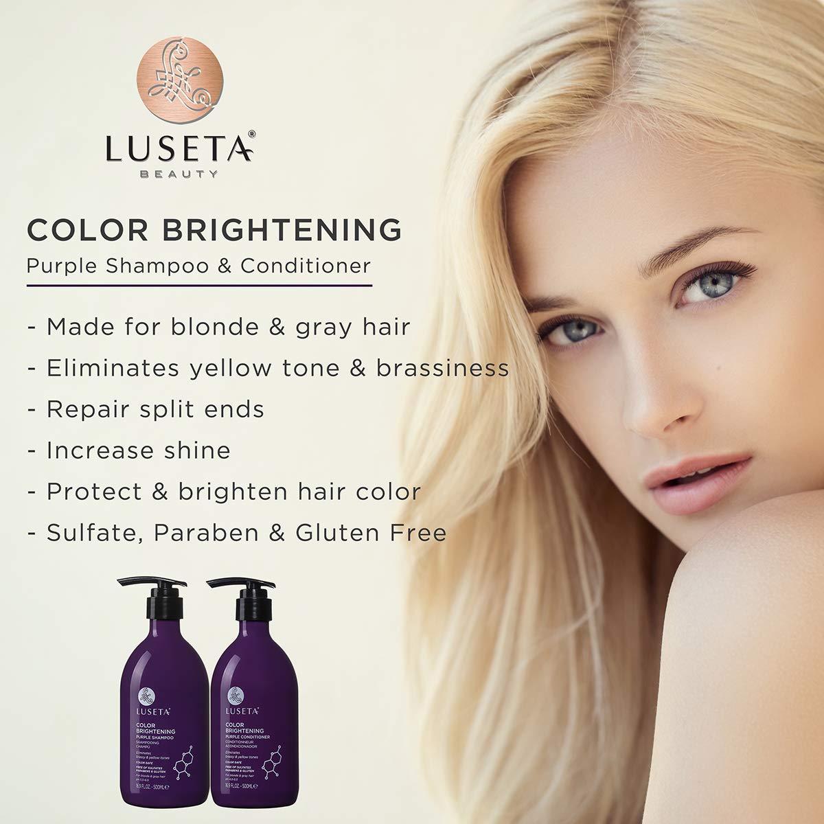 Purple Shampoo & Conditioner Set 16.9 oz G39291
