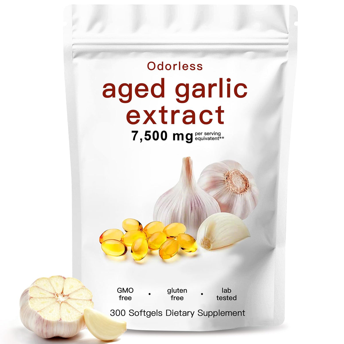 Odorless Organic Aged Garlic Extract Capsules Z17512