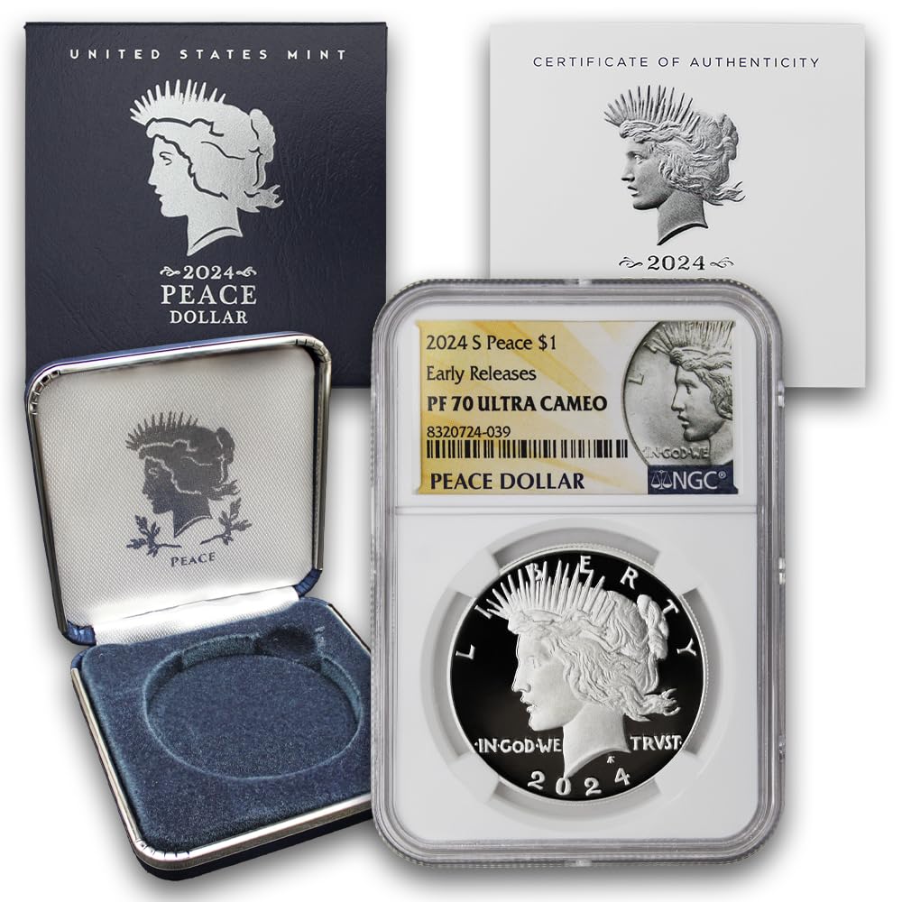 2024 American Silver Peace Dollar Coin PF-70 Ultra Cameo H912247