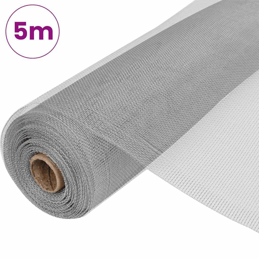 Aluminum Mesh Roll 39.4 x 196.9 Inches Silver Z87734