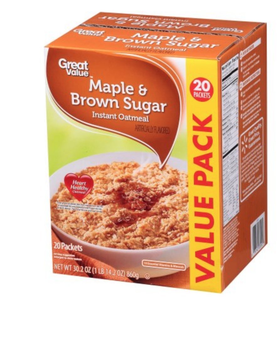 Brown Sugar Instant Oatmeal Value Pack M96557
