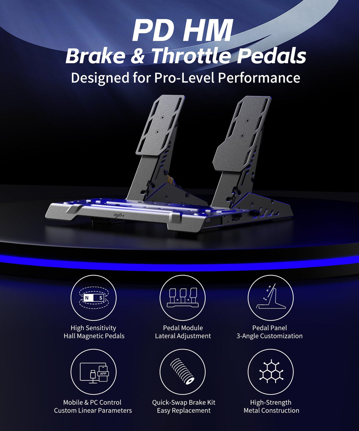 Sim Racing Pedals 2-Pedal Set R313