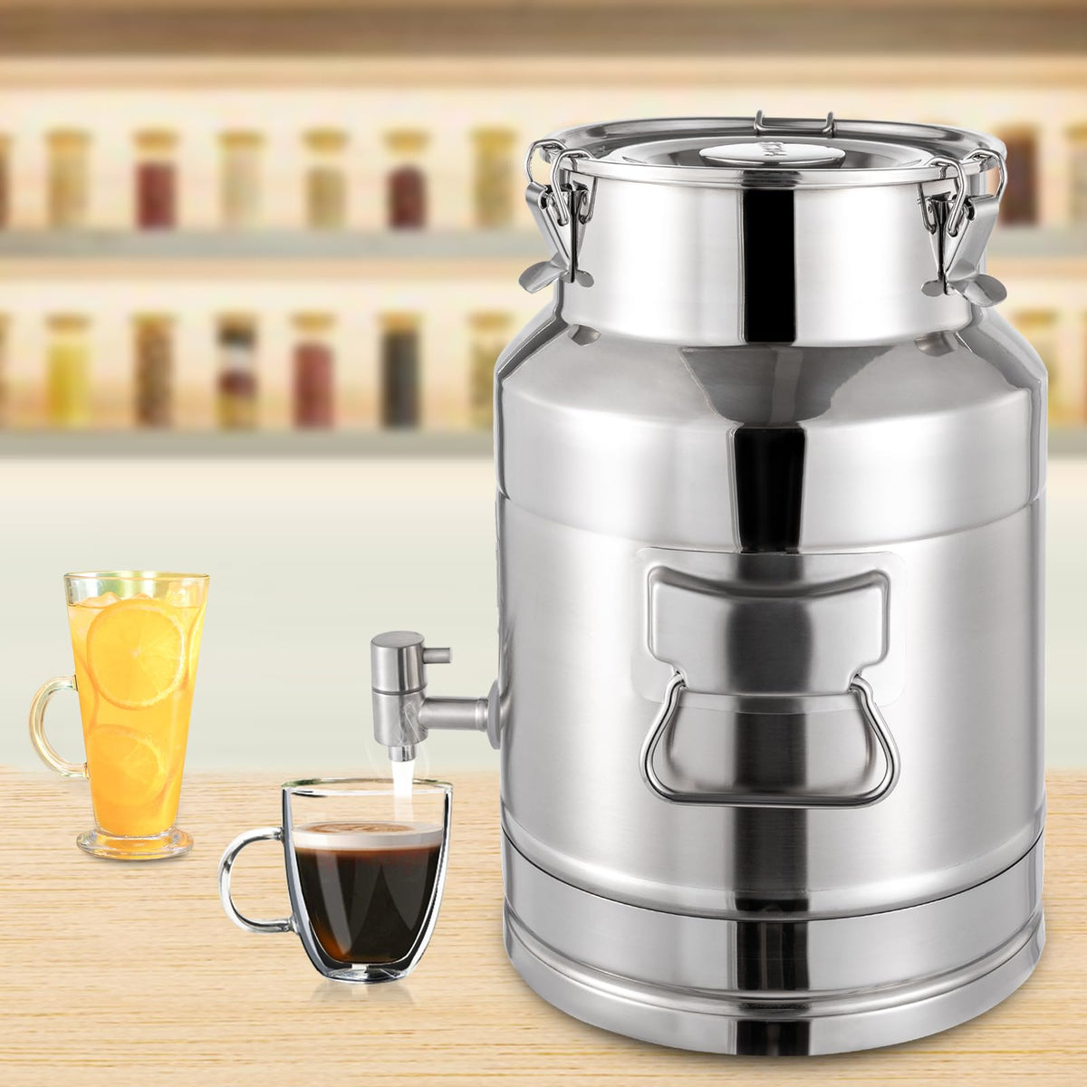 15L Stainless Steel Milk Can with Faucet Z75272