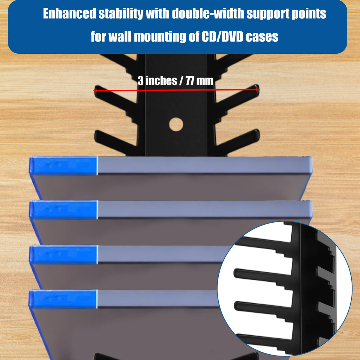 Heavy Duty Metal Video Game Storage Wall Mount Q844