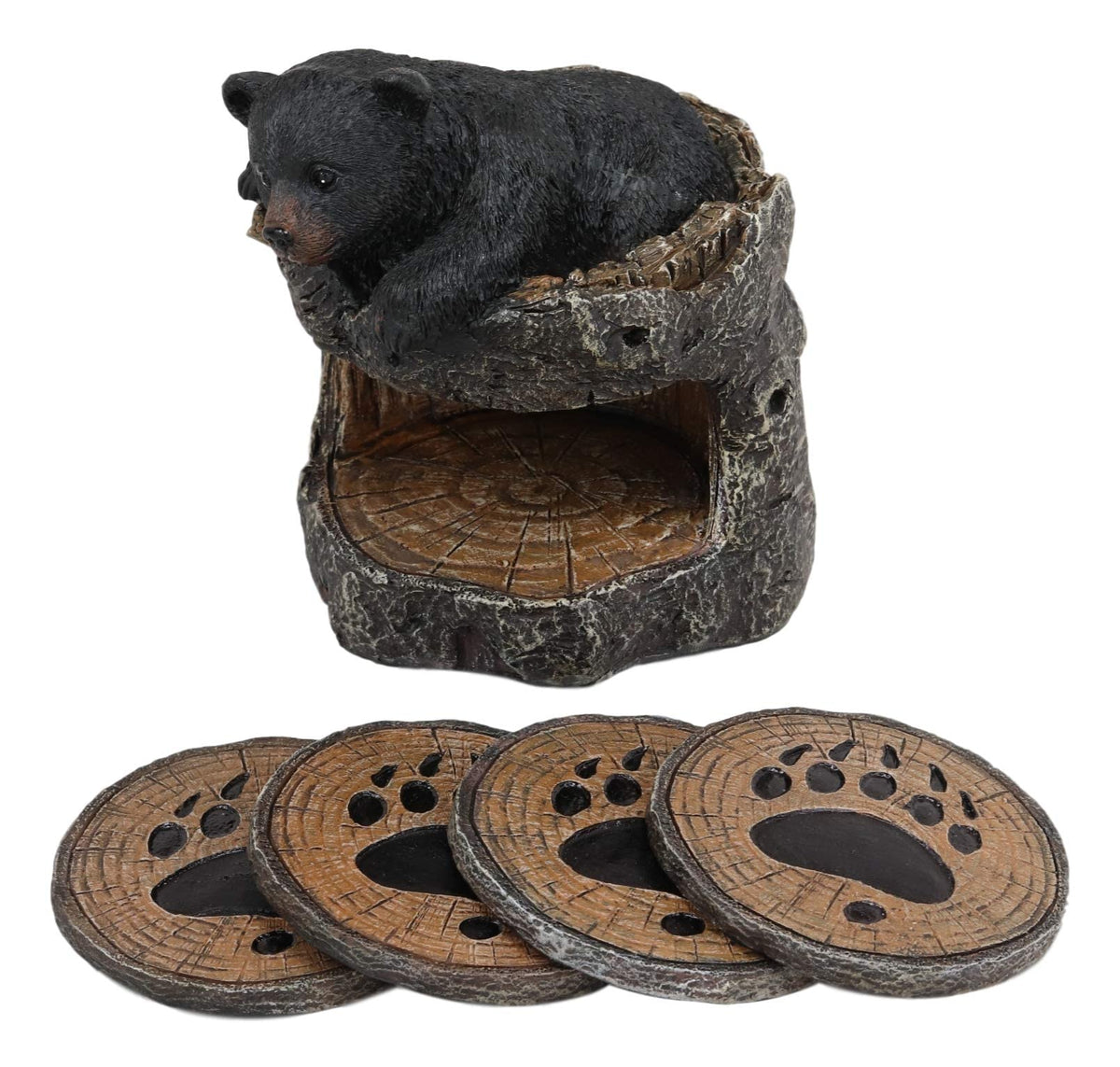 Black Bear Coaster Set with 4 Coasters G235