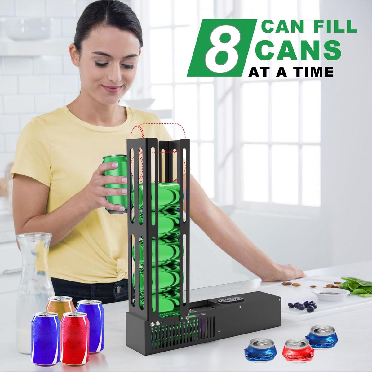 Automatic Can Crusher for 8oz/12oz/16oz Cans O39082