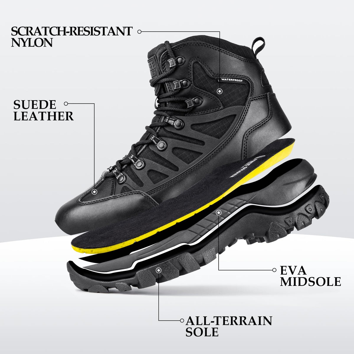 Waterproof Tactical Hiking Work Boots H767534