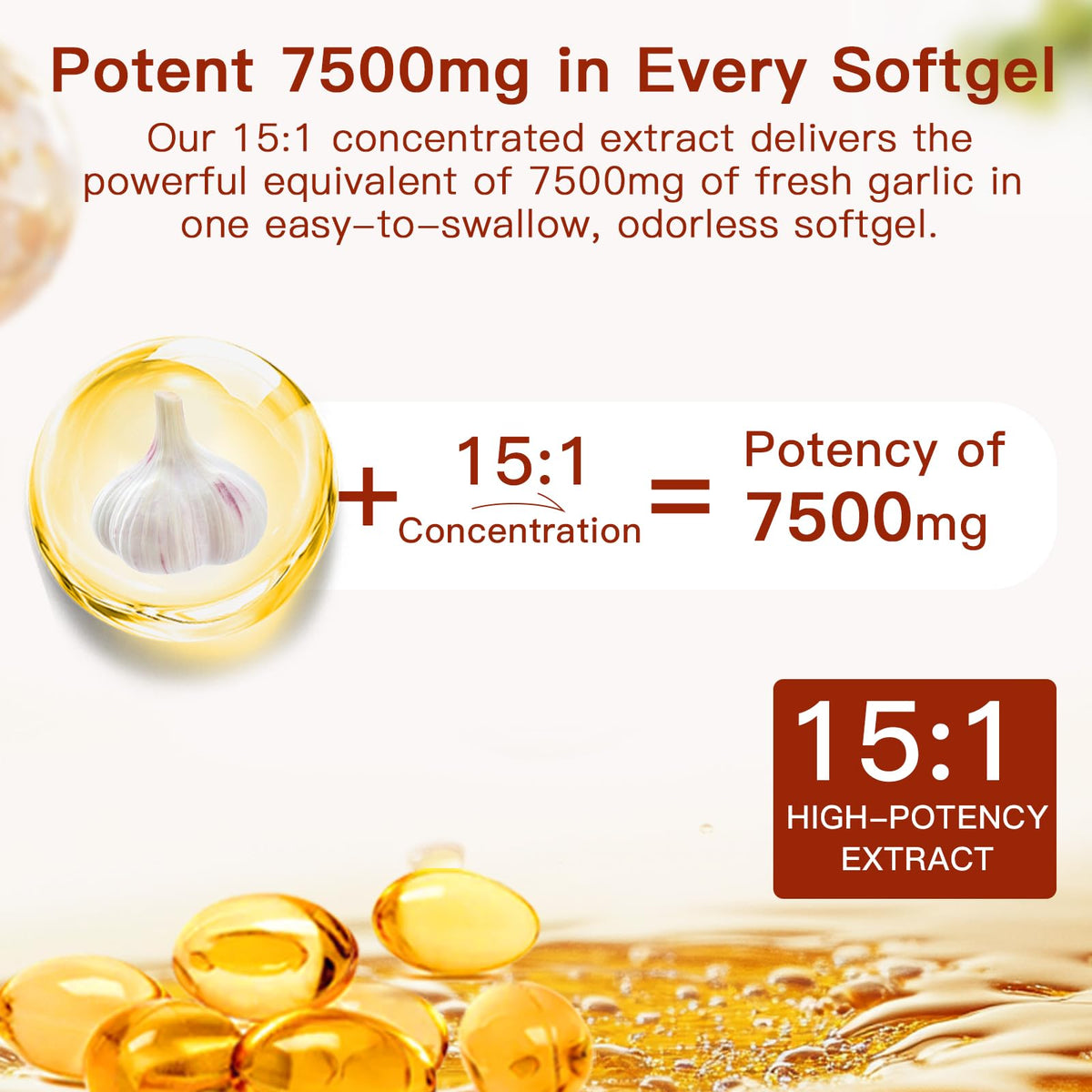 Odorless Organic Aged Garlic Extract Capsules Z17512