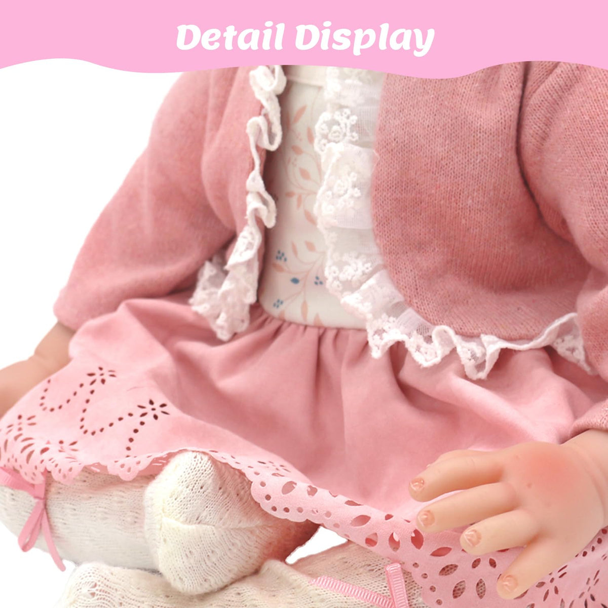 20-22 Inch Reborn Baby Doll Clothes & Accessories Set K707