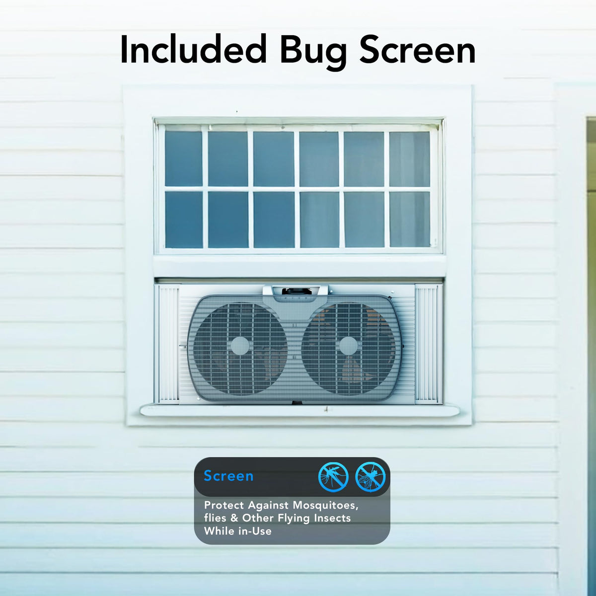 Reversible Twin Window Fan with 3-Speeds D81301