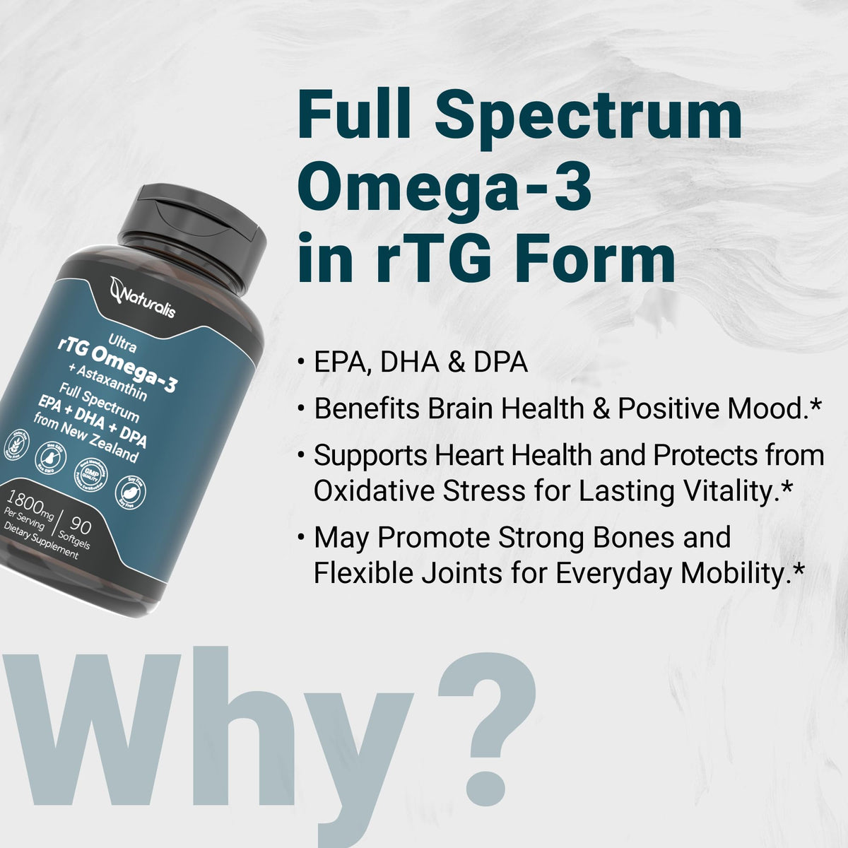 Omega 3 Fish Oil 1800mg 90 Softgels J3563