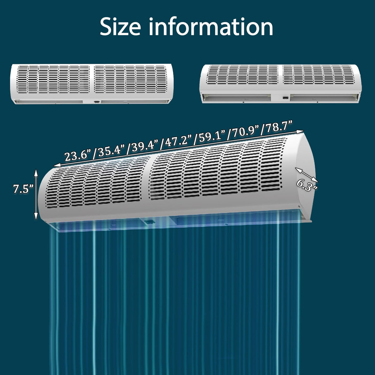 Commercial Indoor Wall Mounted Air Curtain Machine H667686