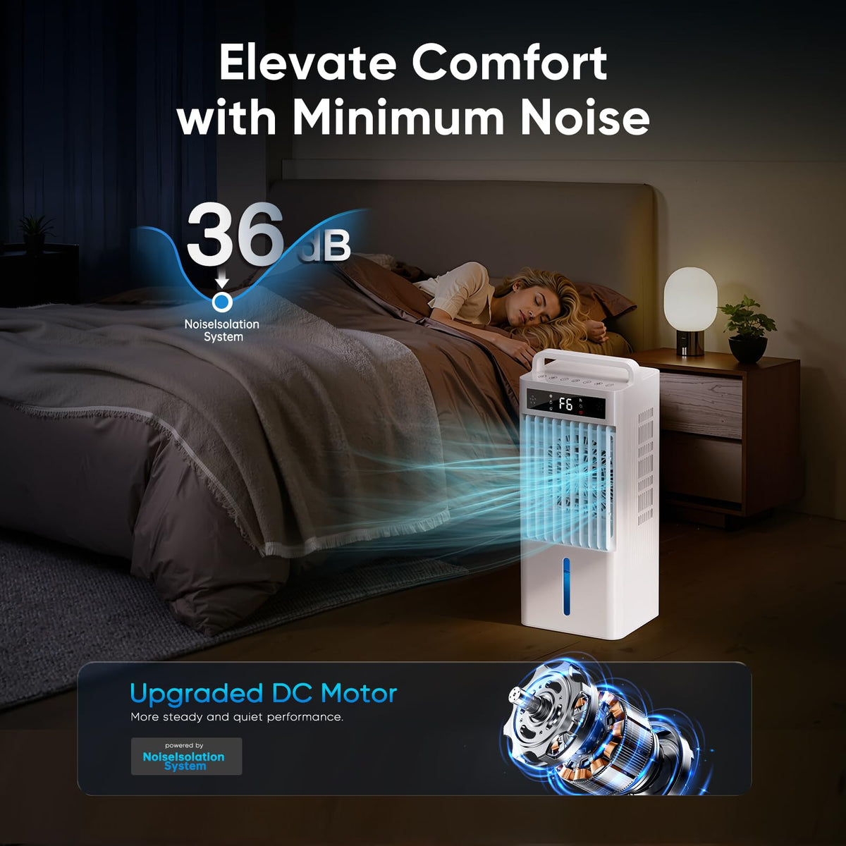 Portable 4-IN-1 Evaporative Air Cooler 3-Gal C45112