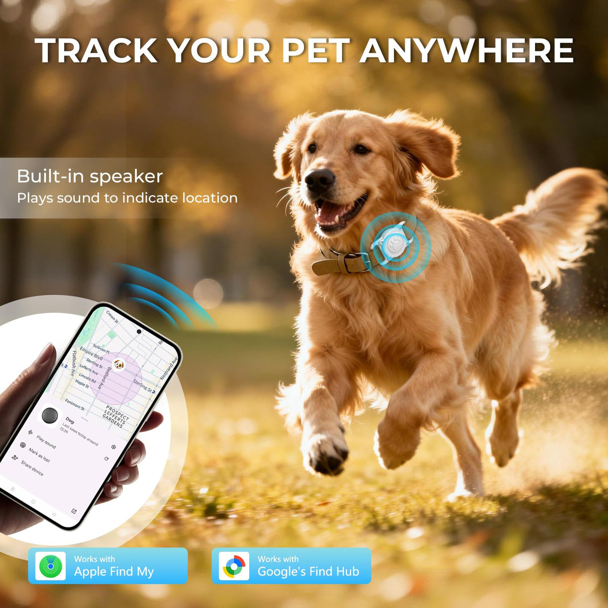 GPS Dog Tracker Collar I268