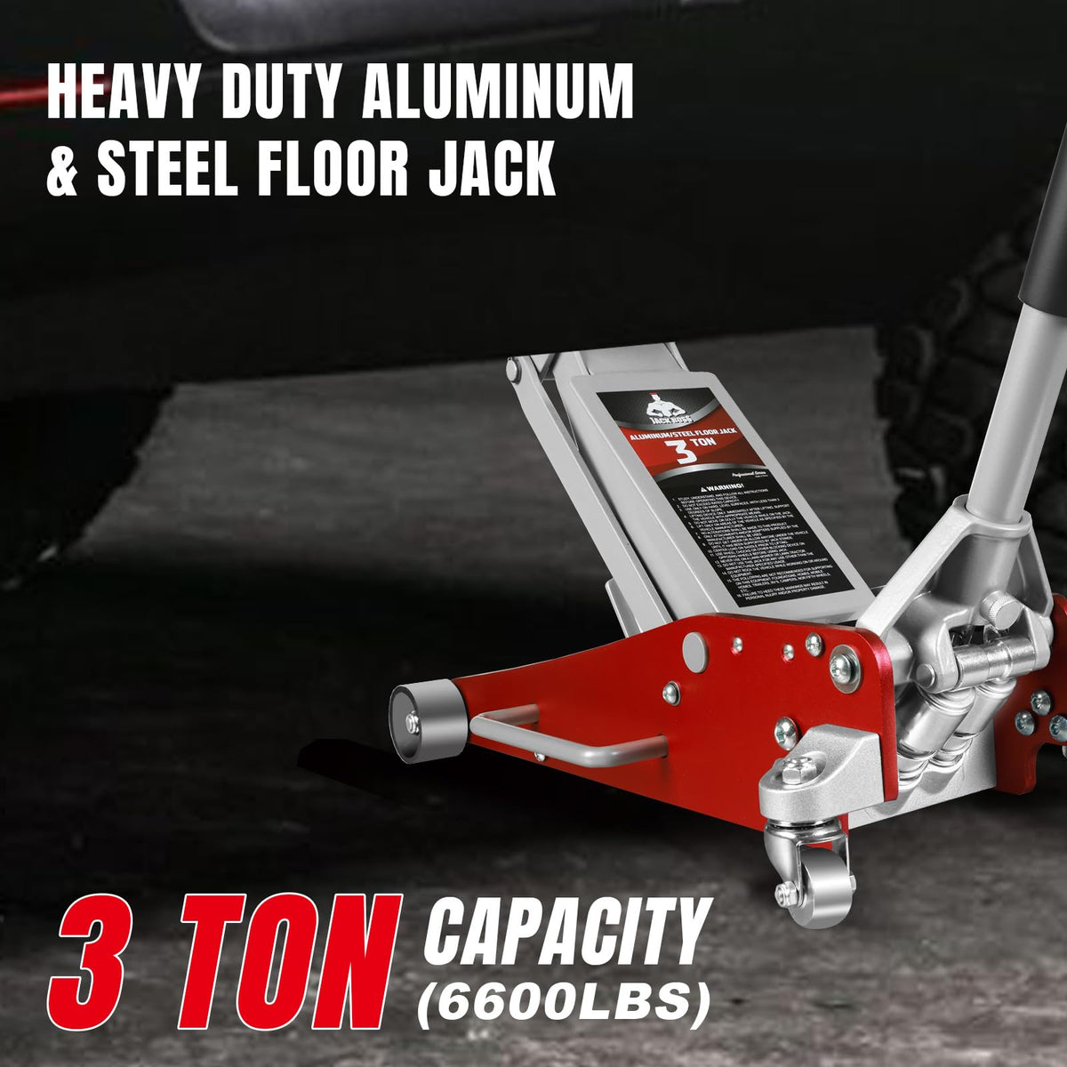 3 Ton Low Profile Aluminum and Steel Car Jack with Jack Stand Q694