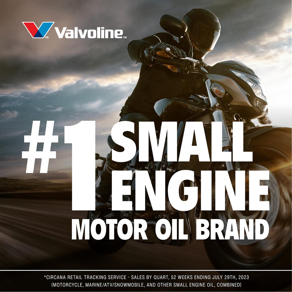 Full Synthetic 10W-40 Motorcycle Motor Oil 1 Quart W585365