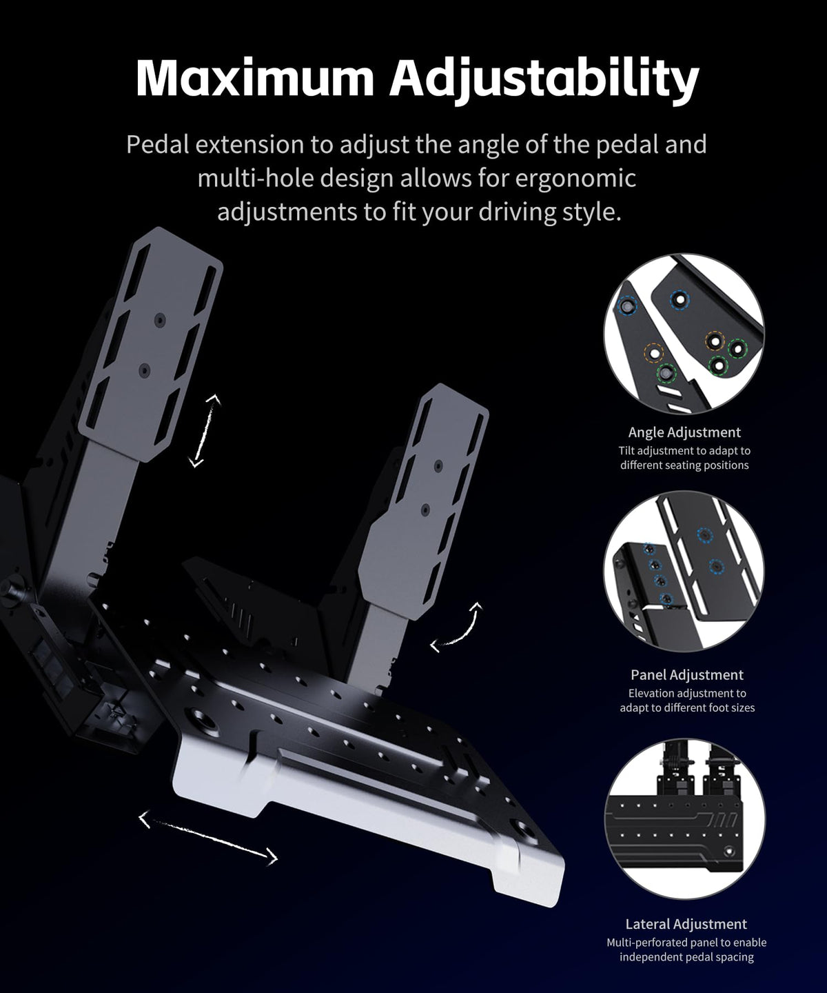 Sim Racing Pedals 2-Pedal Set R313