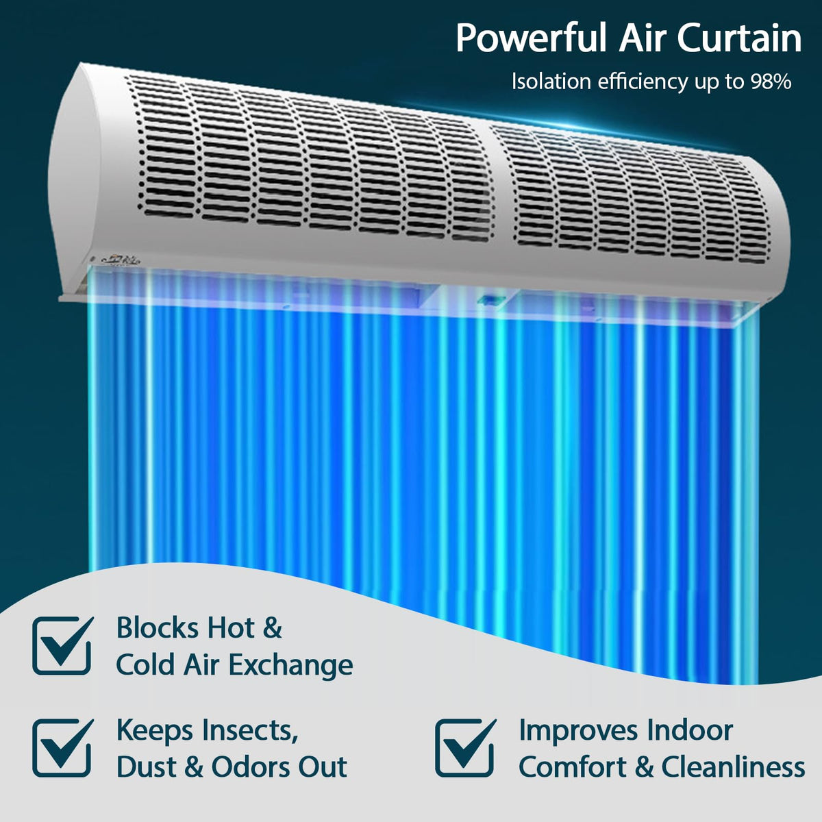 Commercial Indoor Wall Mounted Air Curtain Machine H667686