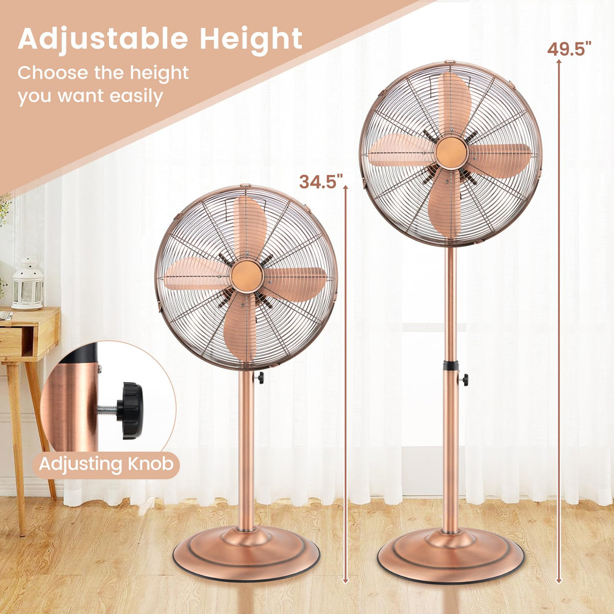 16 Inch Oscillating Pedestal Fan Y395