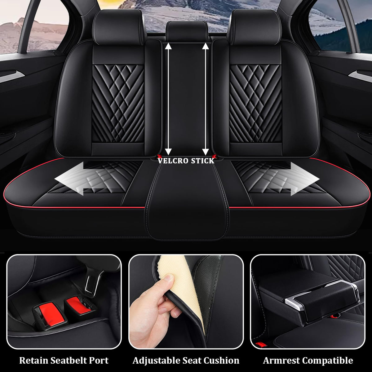 Waterproof Nappa Leather Full Set Car Seat Covers Z136151