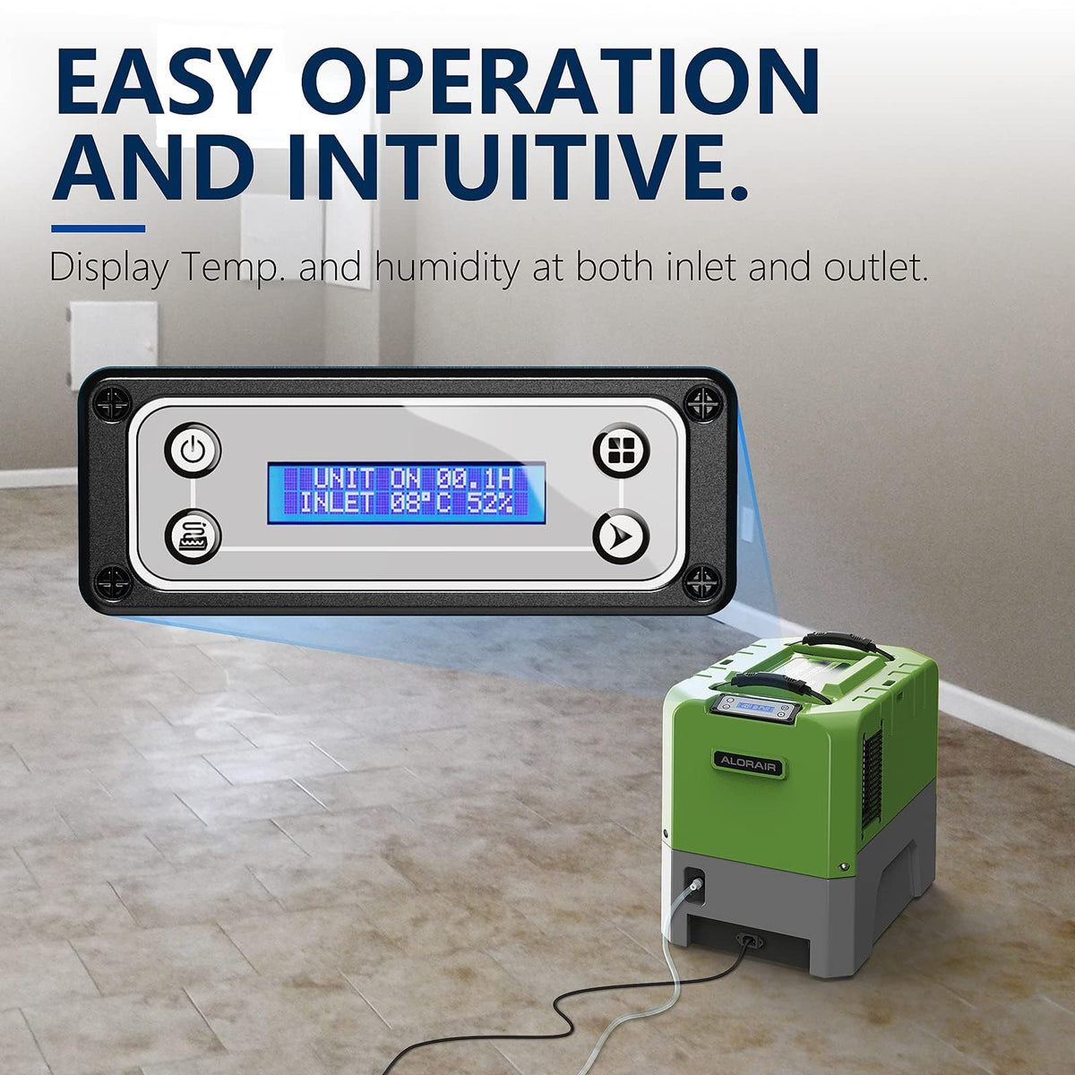 Smart WiFi Commercial Dehumidifier 180 PPD with Hose and Pump C578