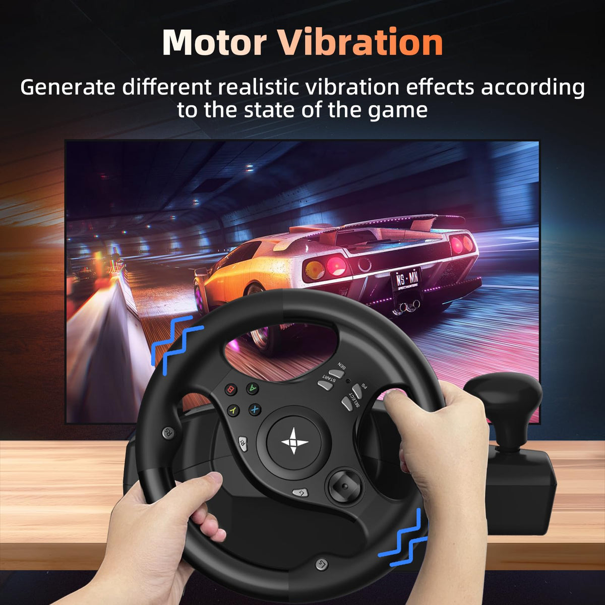 Gaming Steering Wheel with Pedals Y874158