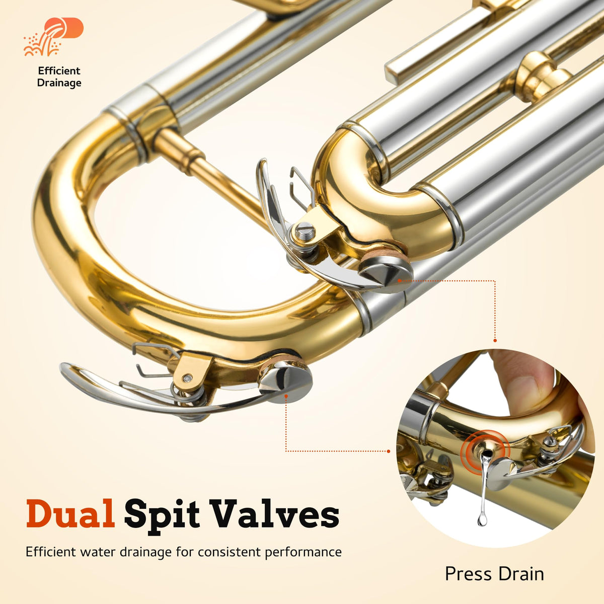 Bb Trumpet Brass Student Set R183074