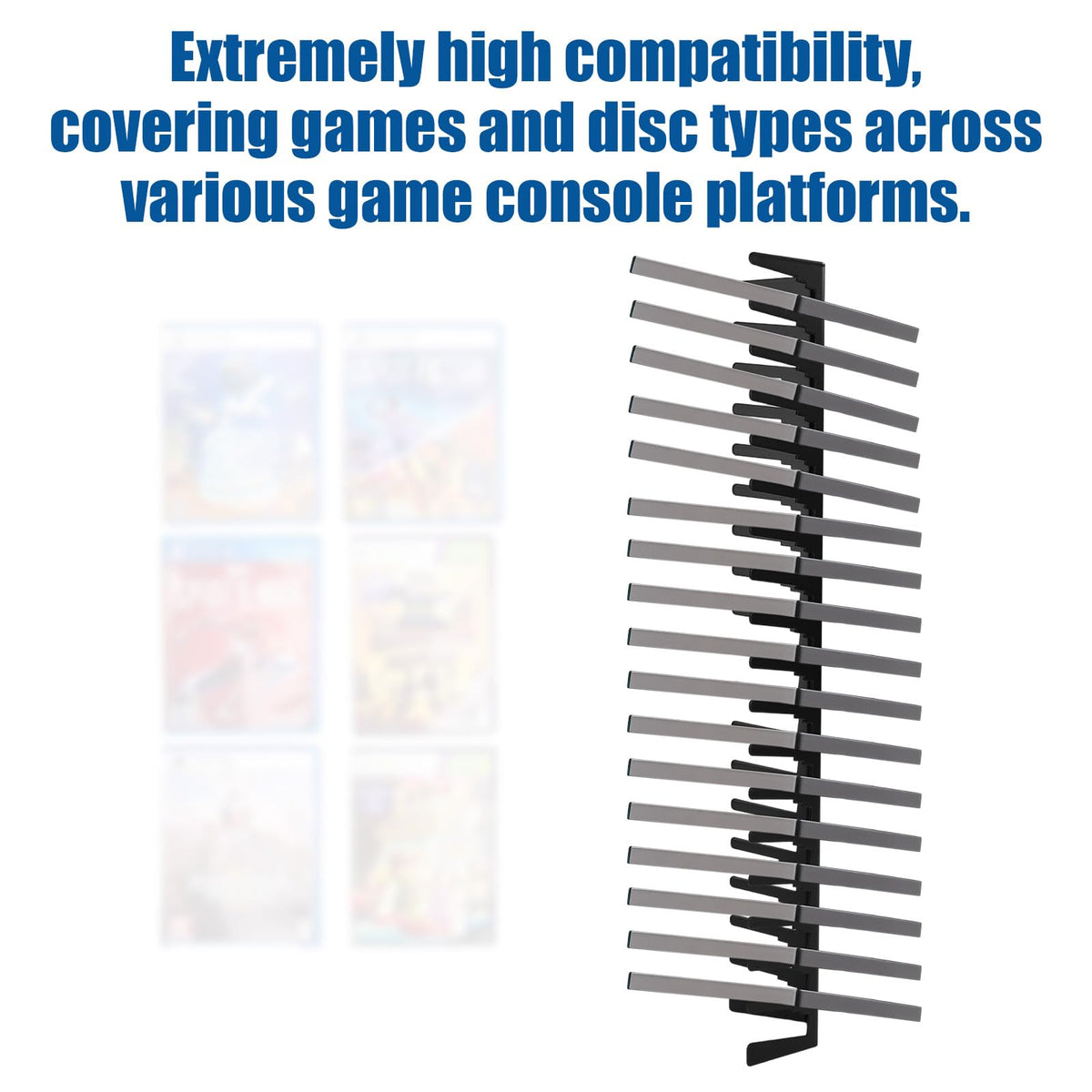 Heavy Duty Metal Video Game Storage Wall Mount Q844