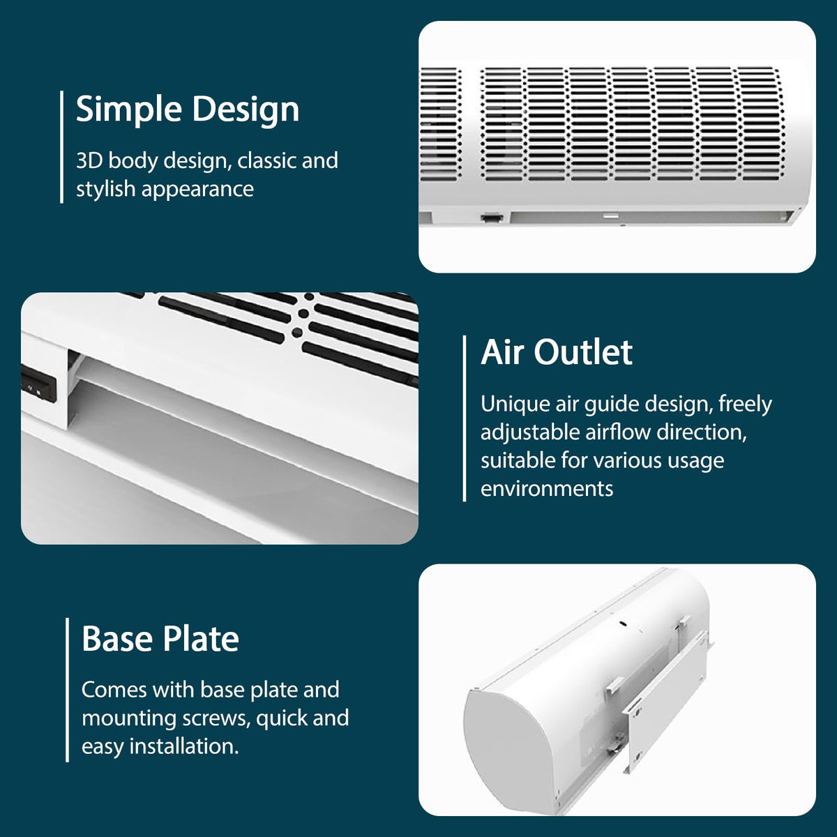 Commercial Indoor Wall Mounted Air Curtain Machine H667686