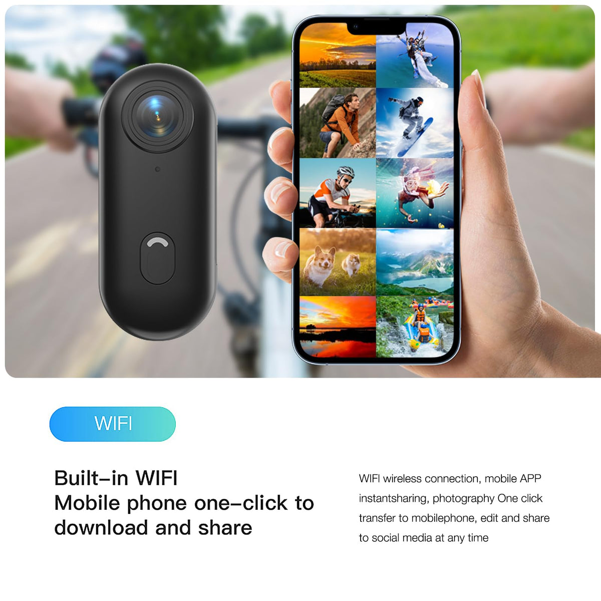 64GB 4K Thumb Action Camera N778