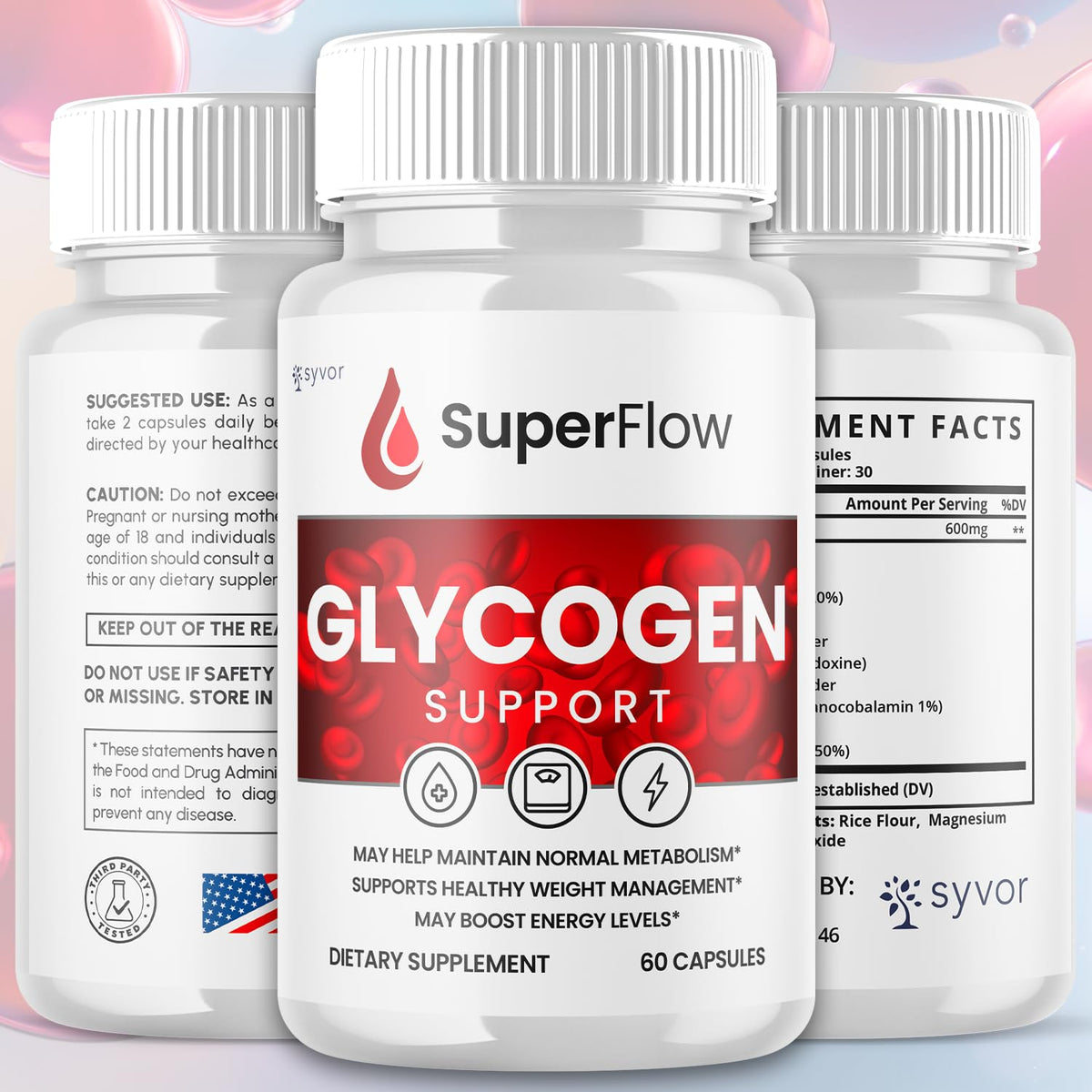 Glycogen Support Supplement Formula 300 Capsules Q449955