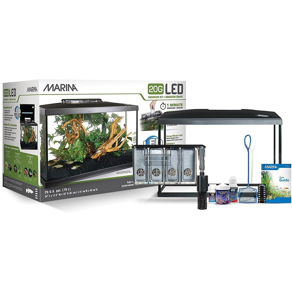 20 Gallon LED Aquarium Kit with Filter C886