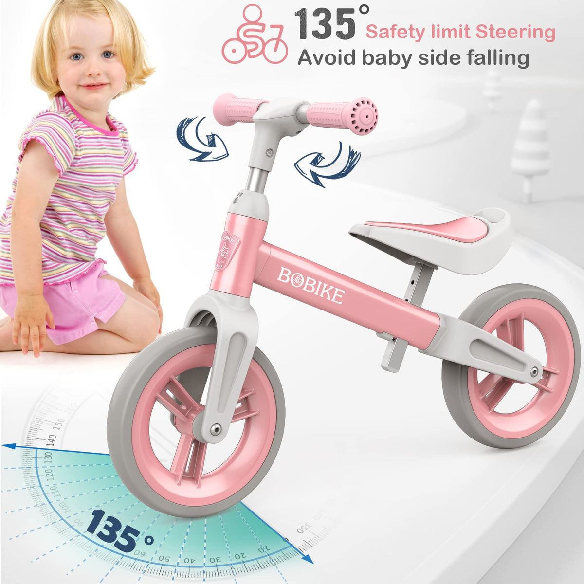 Toddler Balance Bike Adjustable Seat and Handlebar M40617