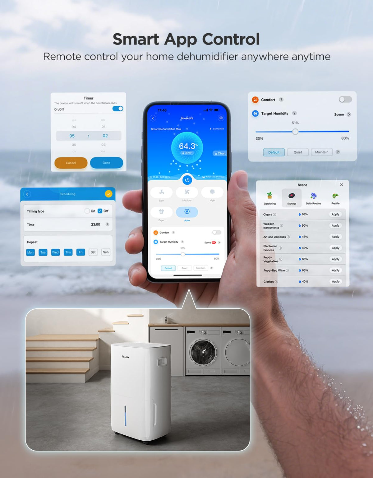 Dehumidifier with Mini Air Purifier T184854