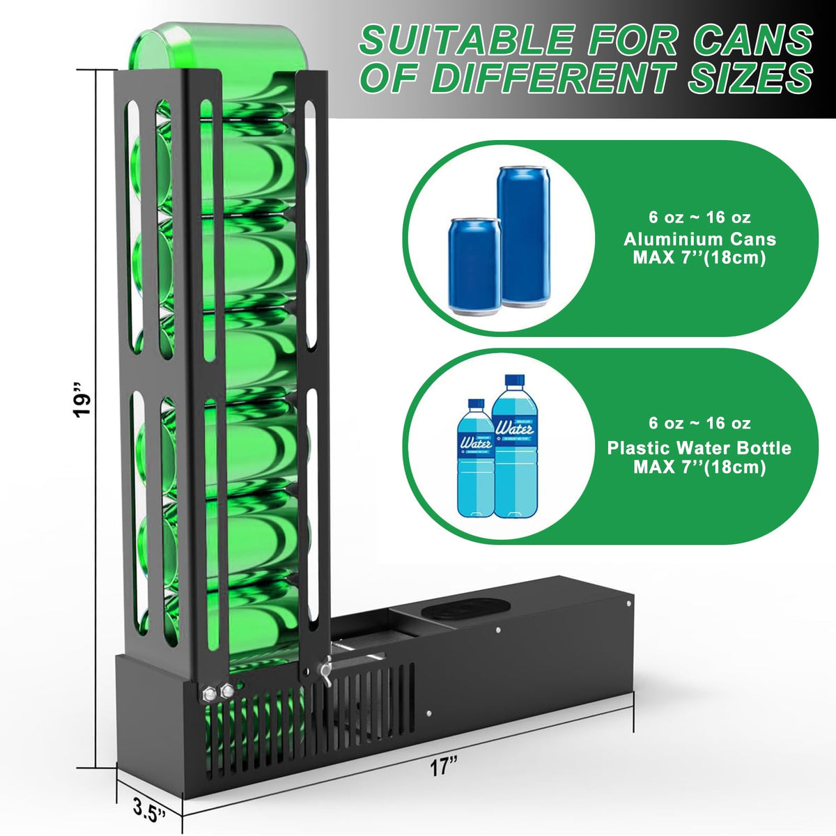Automatic Can Crusher for 8oz/12oz/16oz Cans O39082