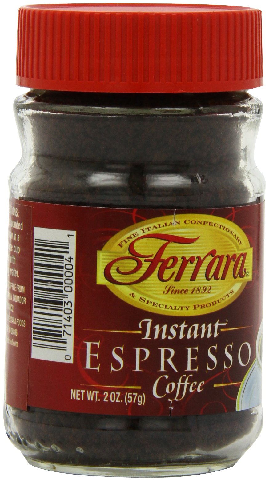 Instant Espresso Coffee 2 oz Glass Jars Pack of 6 M569