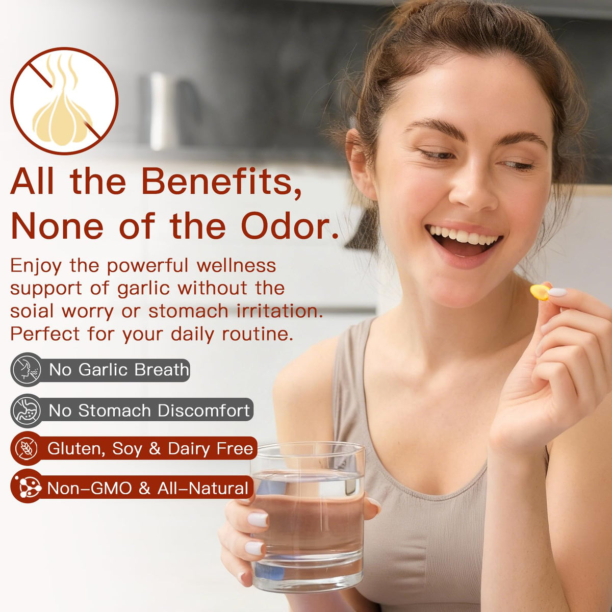 Odorless Organic Aged Garlic Extract Capsules Z17512