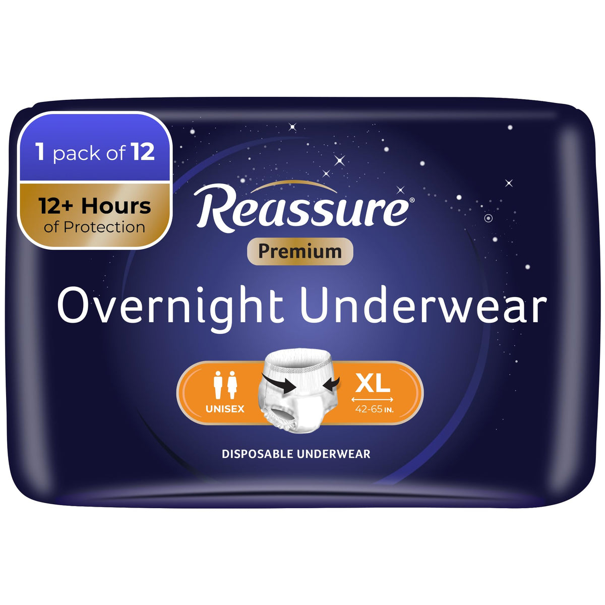Extra Large Disposable Incontinence Underwear 12 Pack A784077