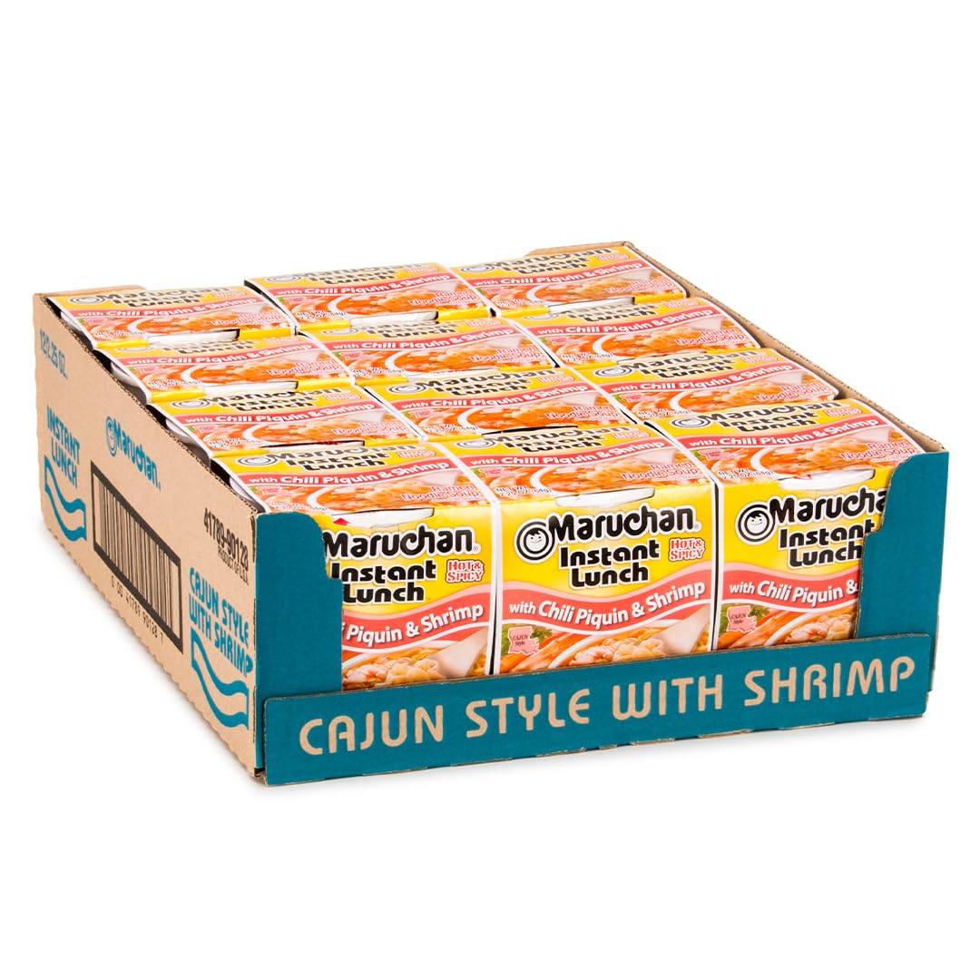 Instant Lunch Ramen Noodles Chili Piquin & Shrimp 2.25 Oz 12 Pack P96364