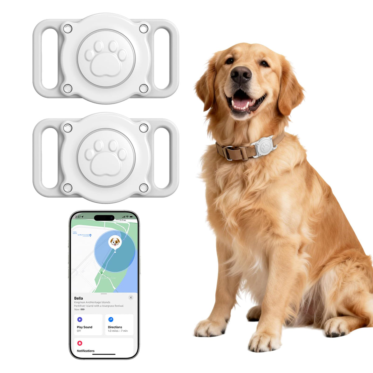GPS Dog Tracker Collar I268